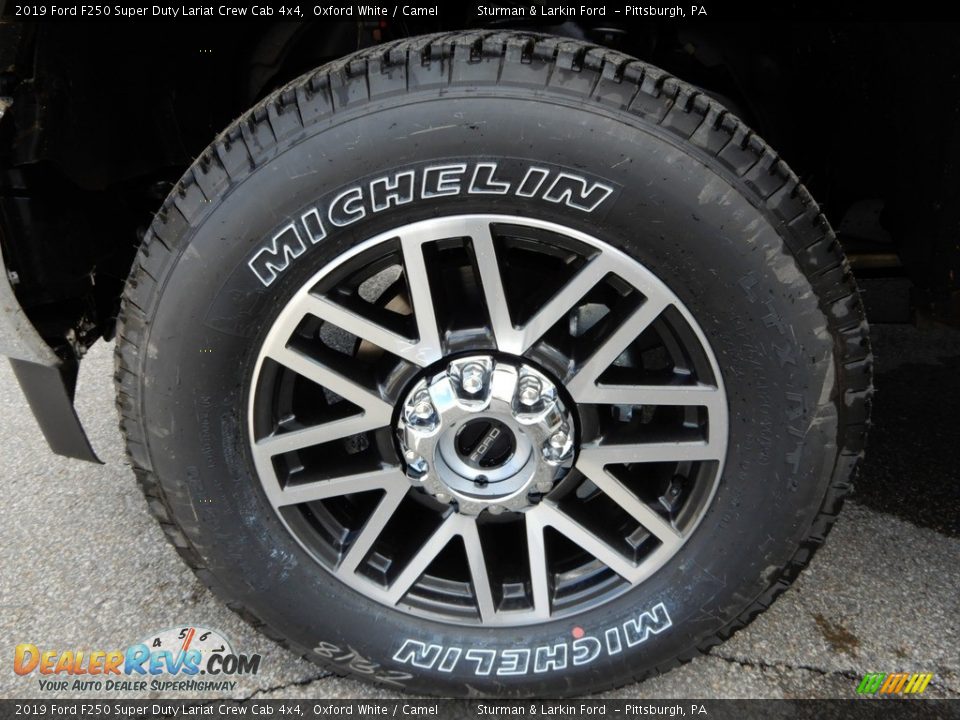 2019 Ford F250 Super Duty Lariat Crew Cab 4x4 Oxford White / Camel Photo #5