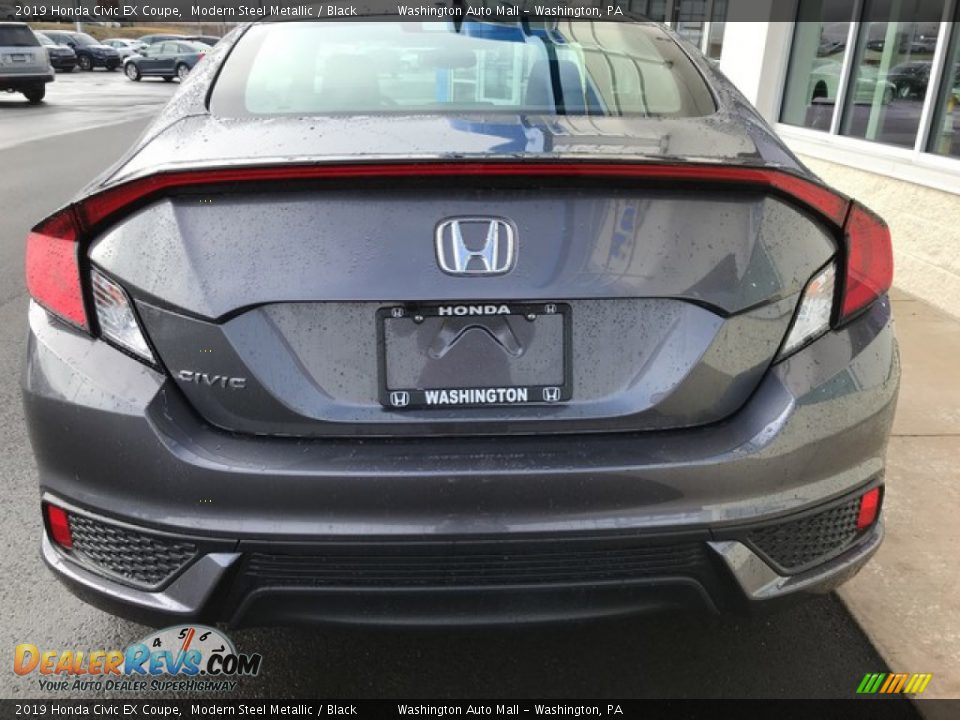 2019 Honda Civic EX Coupe Modern Steel Metallic / Black Photo #7