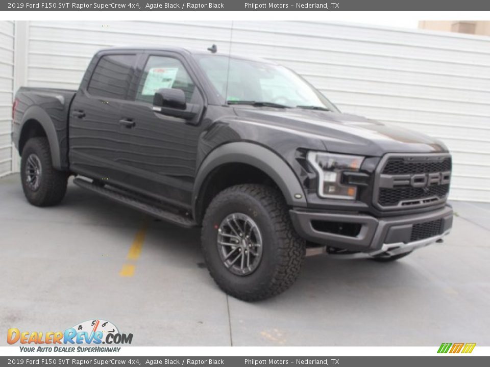 2019 Ford F150 SVT Raptor SuperCrew 4x4 Agate Black / Raptor Black Photo #2