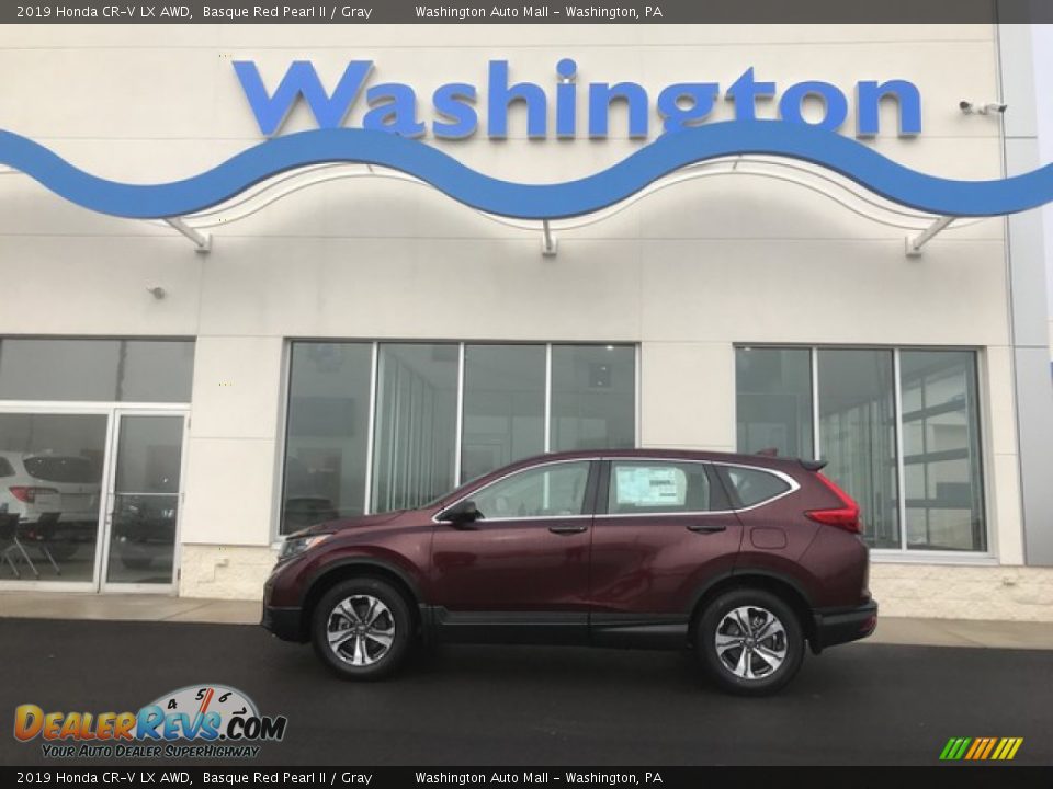 2019 Honda CR-V LX AWD Basque Red Pearl II / Gray Photo #1