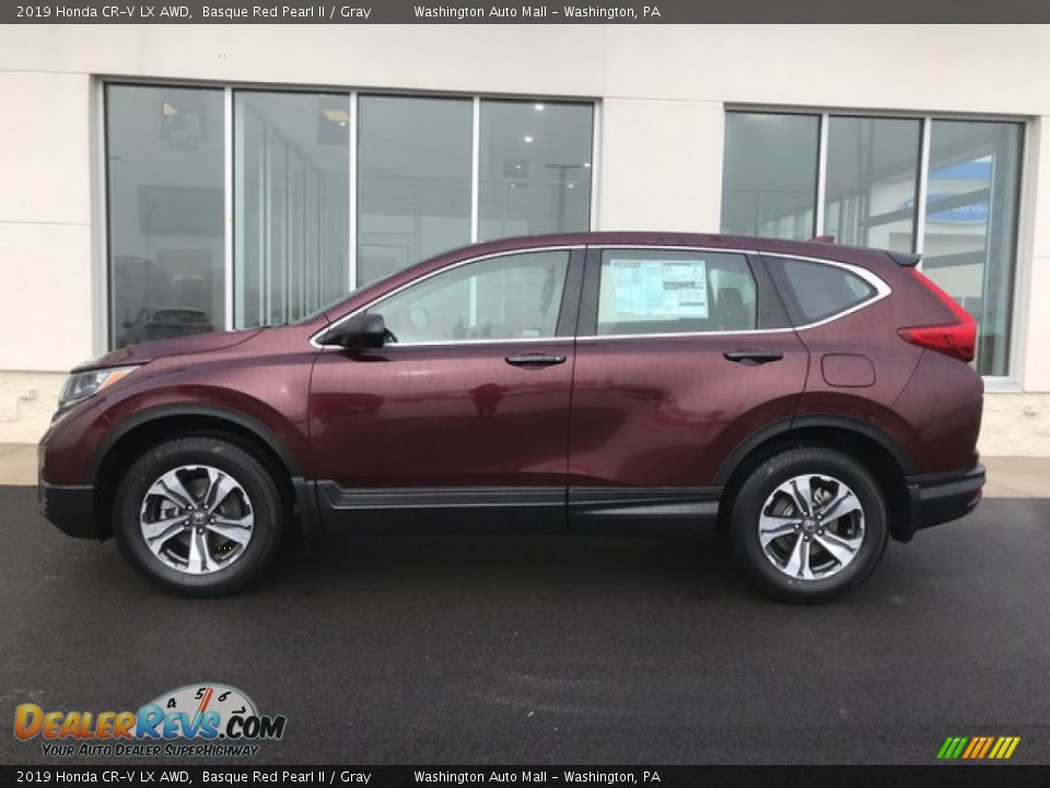 2019 Honda CR-V LX AWD Basque Red Pearl II / Gray Photo #2
