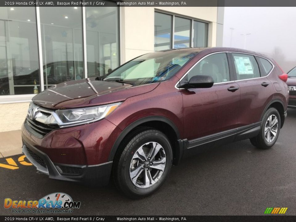 2019 Honda CR-V LX AWD Basque Red Pearl II / Gray Photo #3
