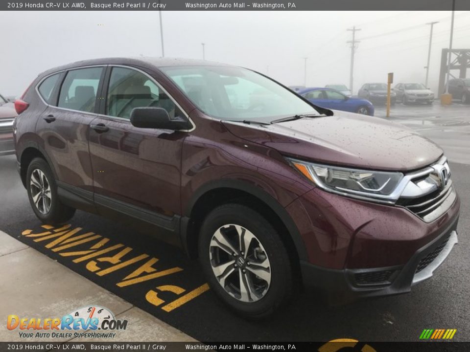 2019 Honda CR-V LX AWD Basque Red Pearl II / Gray Photo #5