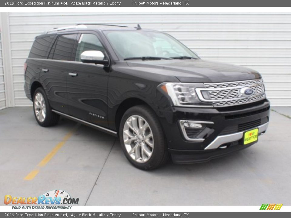 2019 Ford Expedition Platinum 4x4 Agate Black Metallic / Ebony Photo #2