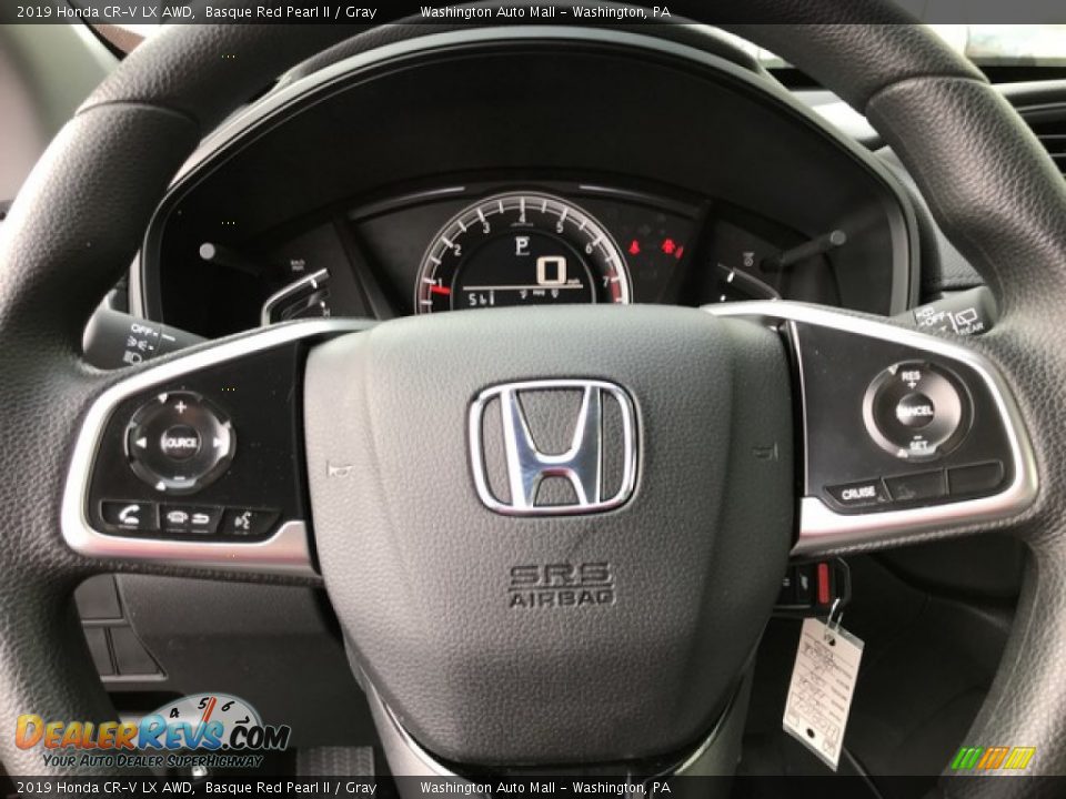 2019 Honda CR-V LX AWD Basque Red Pearl II / Gray Photo #19