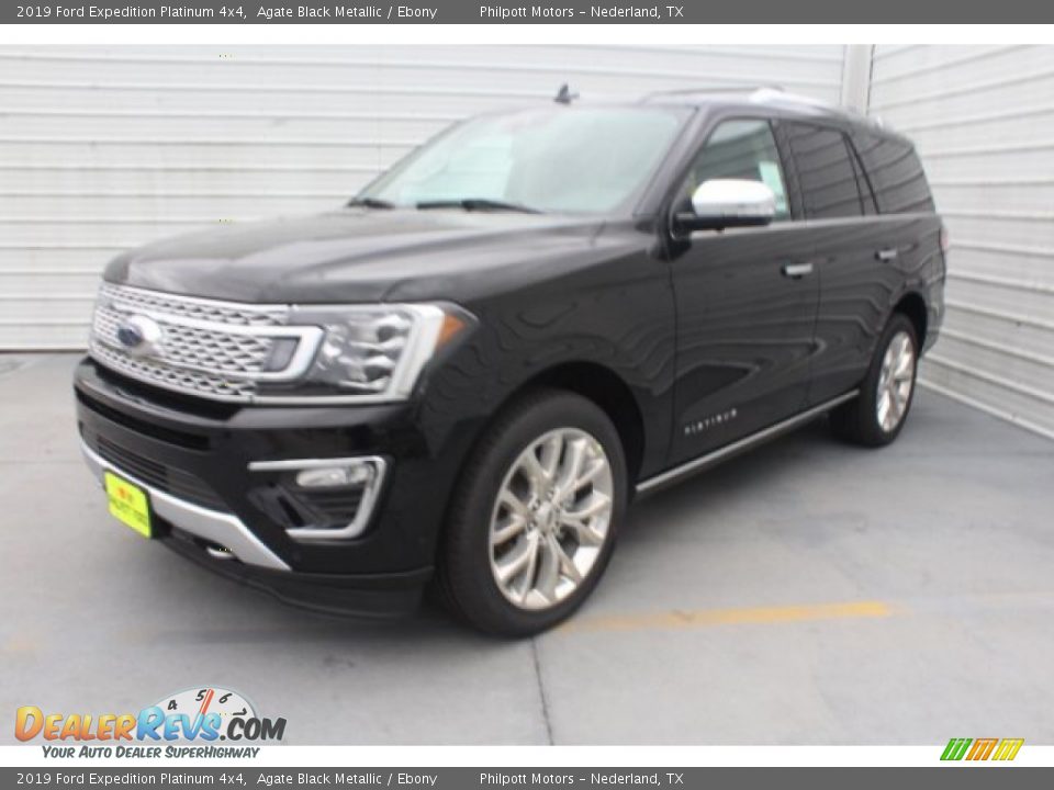 2019 Ford Expedition Platinum 4x4 Agate Black Metallic / Ebony Photo #4