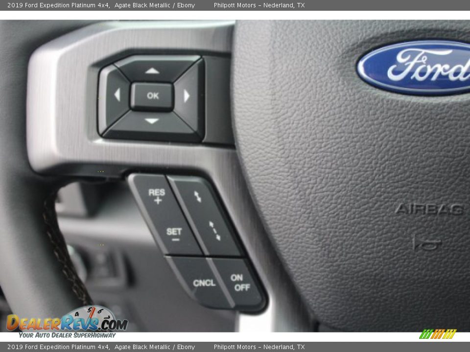 2019 Ford Expedition Platinum 4x4 Agate Black Metallic / Ebony Photo #14