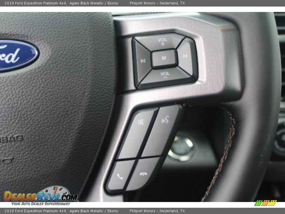 2019 Ford Expedition Platinum 4x4 Agate Black Metallic / Ebony Photo #15