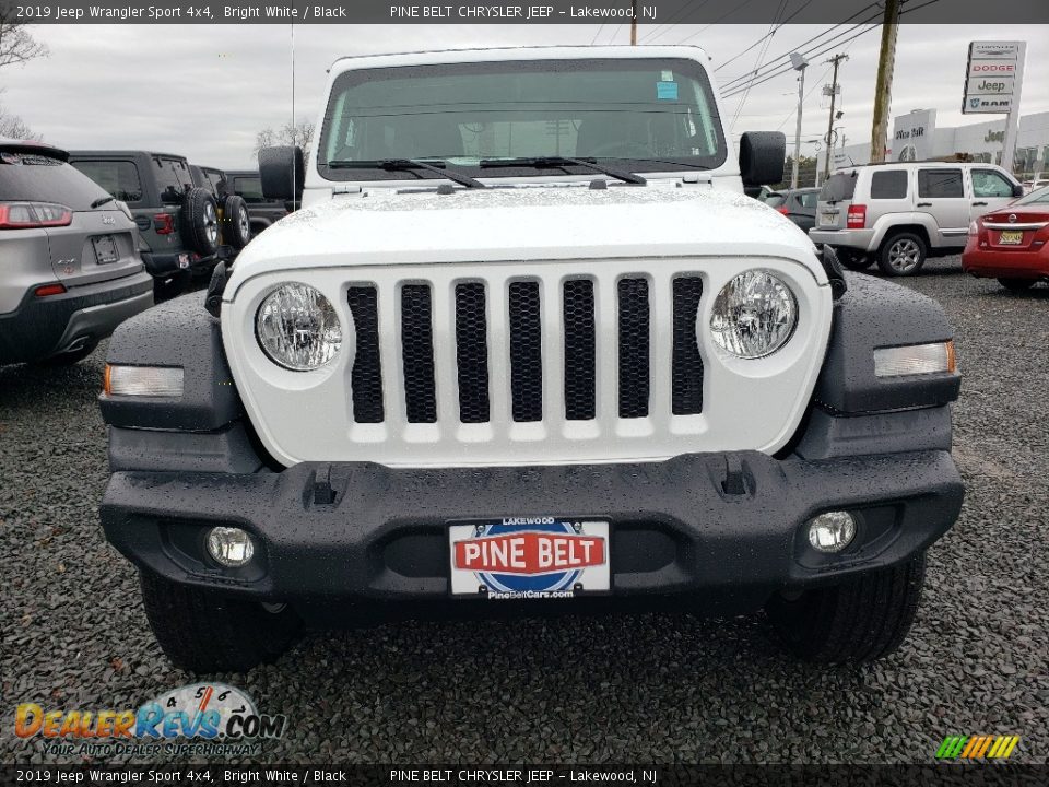 2019 Jeep Wrangler Sport 4x4 Bright White / Black Photo #2