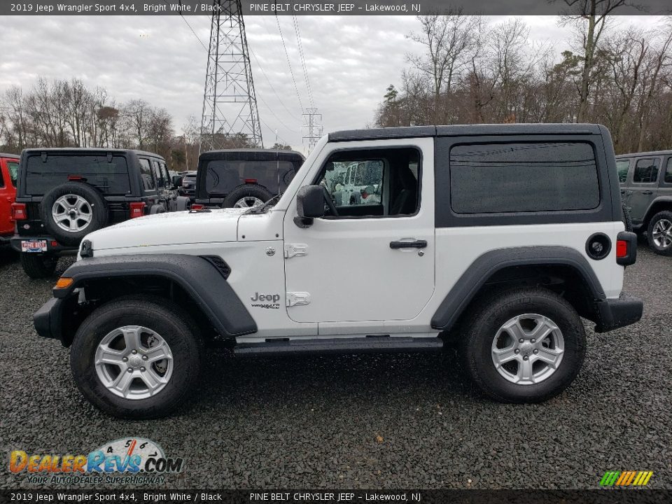 2019 Jeep Wrangler Sport 4x4 Bright White / Black Photo #3