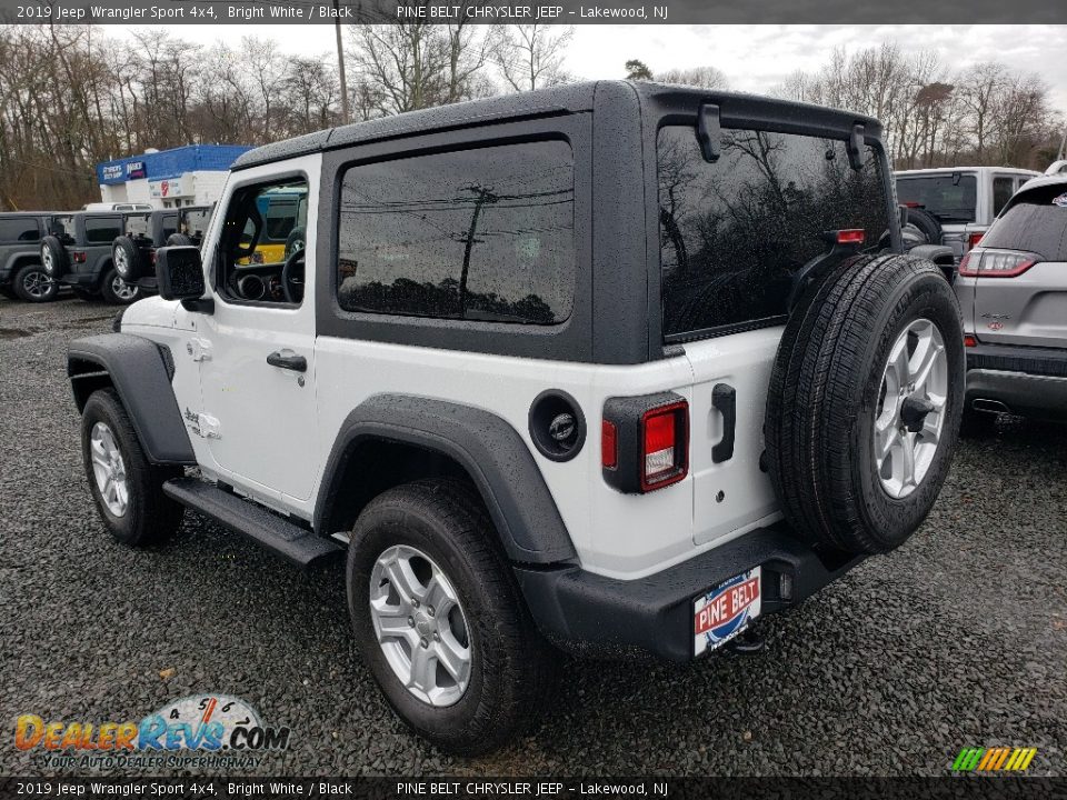 2019 Jeep Wrangler Sport 4x4 Bright White / Black Photo #4