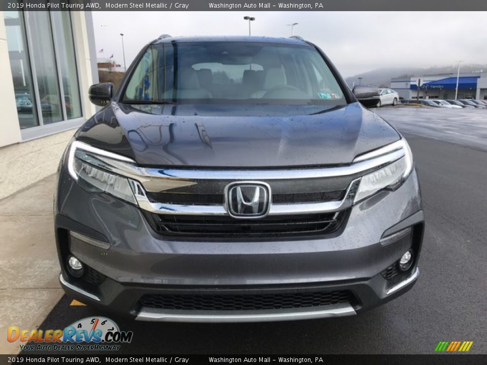 2019 Honda Pilot Touring AWD Modern Steel Metallic / Gray Photo #4