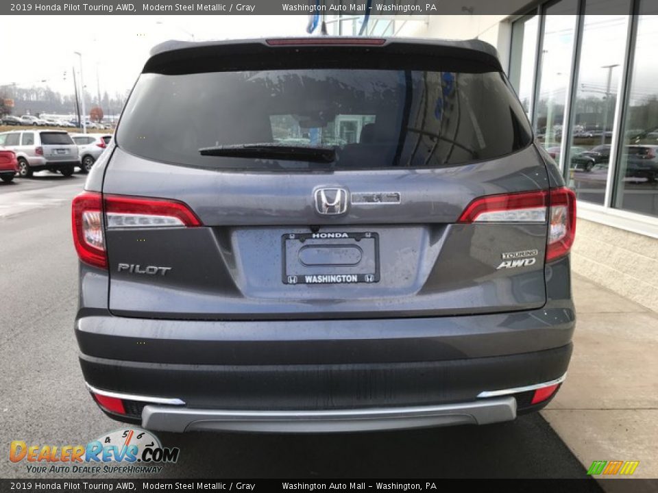 2019 Honda Pilot Touring AWD Modern Steel Metallic / Gray Photo #7