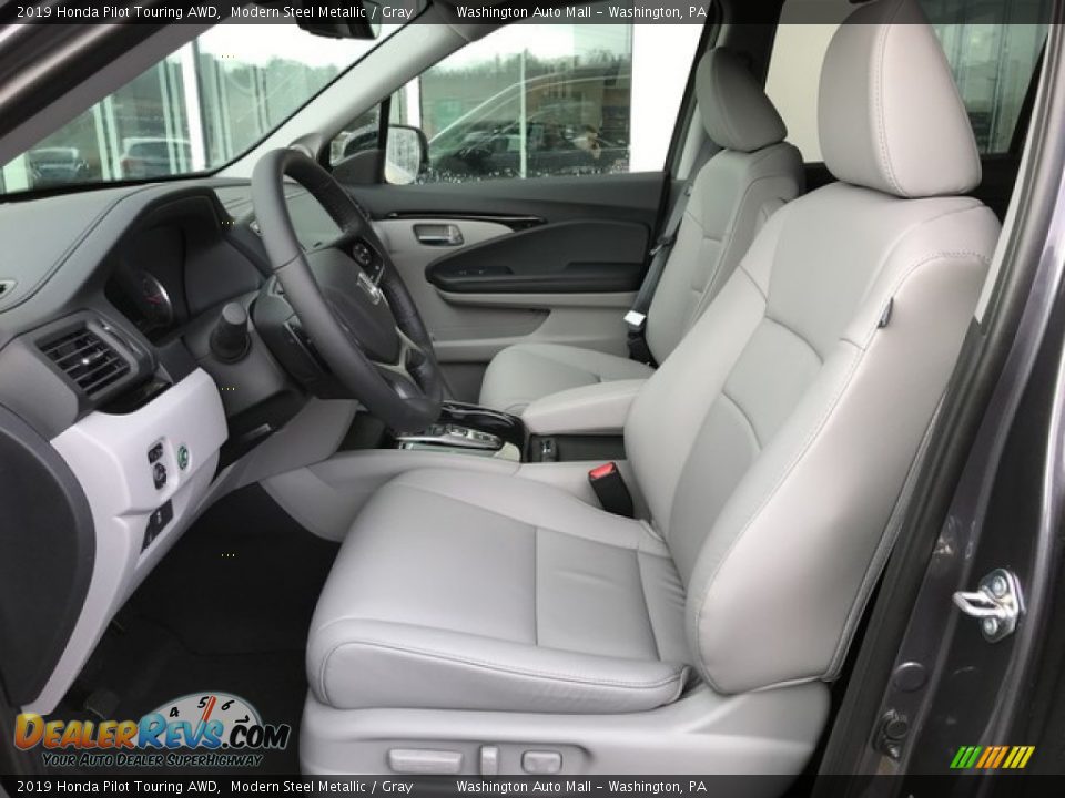 2019 Honda Pilot Touring AWD Modern Steel Metallic / Gray Photo #17