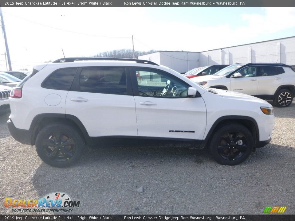 2019 Jeep Cherokee Latitude Plus 4x4 Bright White / Black Photo #6