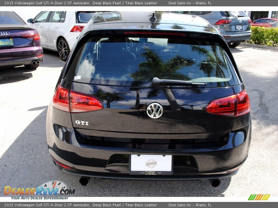 2015 Volkswagen Golf GTI 4-Door 2.0T Autobahn Deep Black Pearl / Titan Black Leather Photo #8