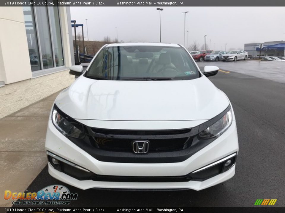 2019 Honda Civic EX Coupe Platinum White Pearl / Black Photo #4