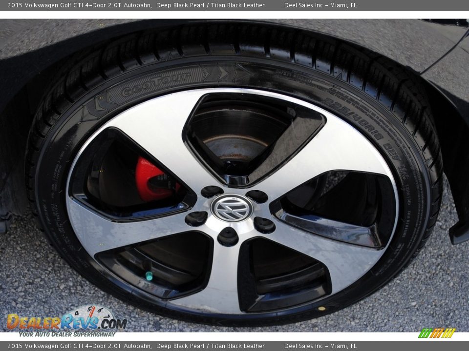 2015 Volkswagen Golf GTI 4-Door 2.0T Autobahn Deep Black Pearl / Titan Black Leather Photo #11