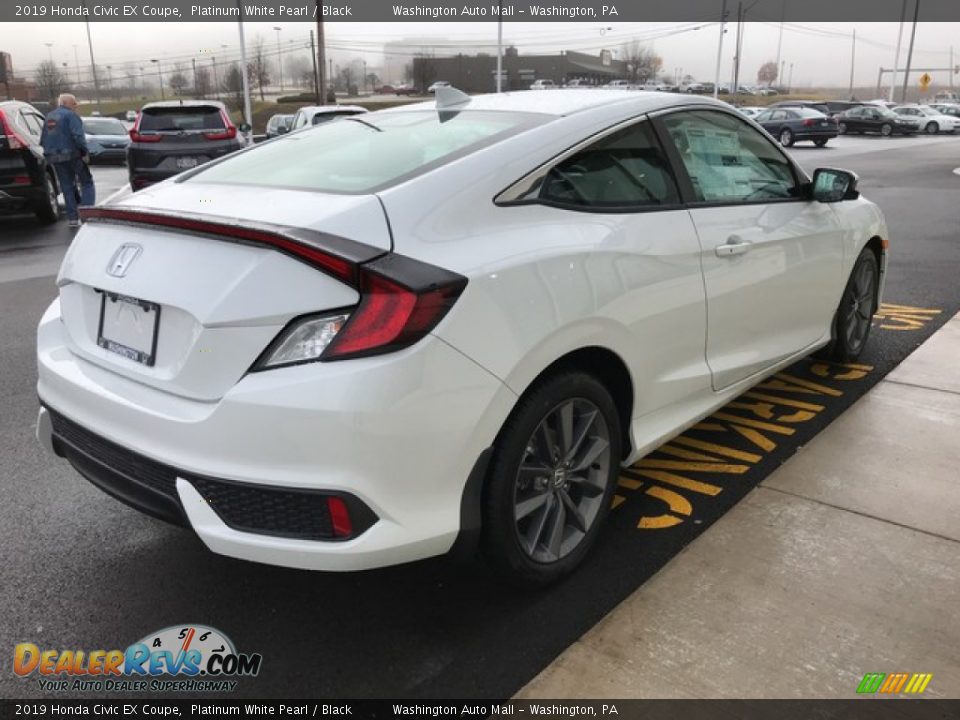 2019 Honda Civic EX Coupe Platinum White Pearl / Black Photo #6