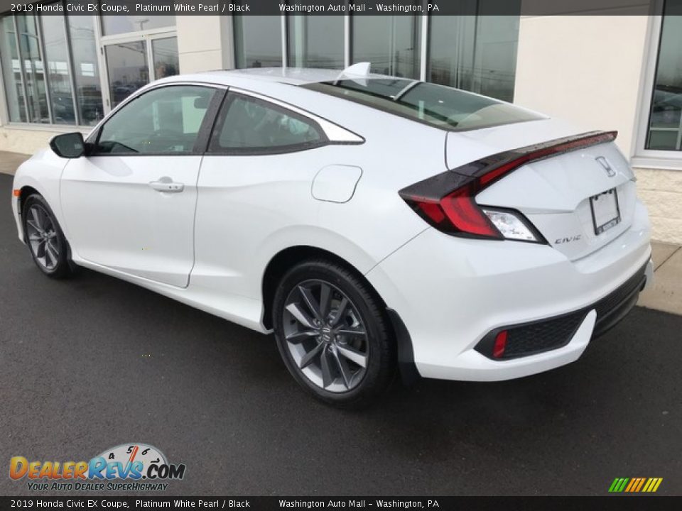 2019 Honda Civic EX Coupe Platinum White Pearl / Black Photo #8