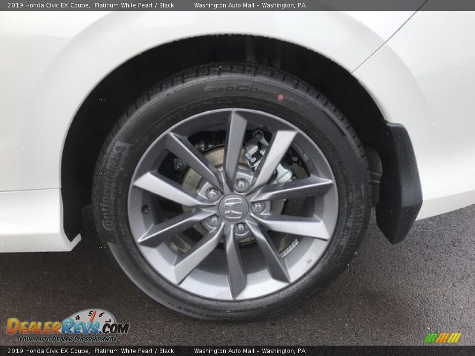 2019 Honda Civic EX Coupe Platinum White Pearl / Black Photo #10