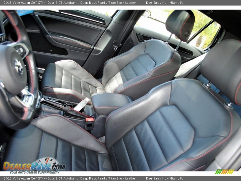2015 Volkswagen Golf GTI 4-Door 2.0T Autobahn Deep Black Pearl / Titan Black Leather Photo #15