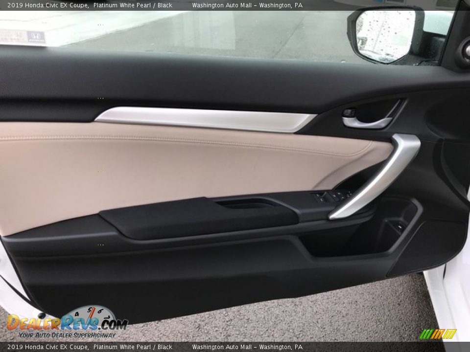 2019 Honda Civic EX Coupe Platinum White Pearl / Black Photo #13