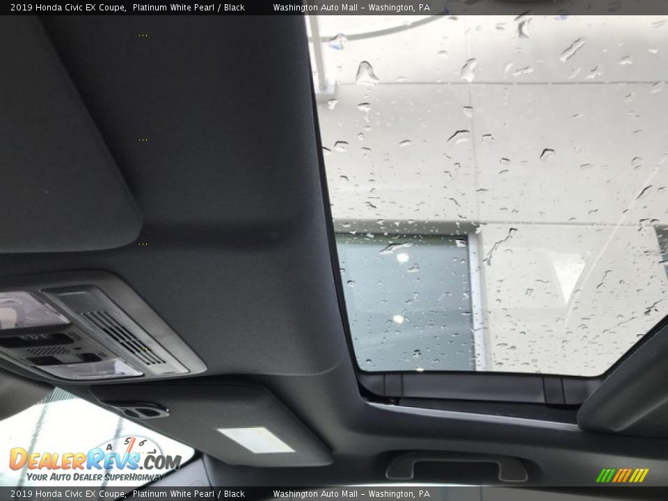 2019 Honda Civic EX Coupe Platinum White Pearl / Black Photo #26