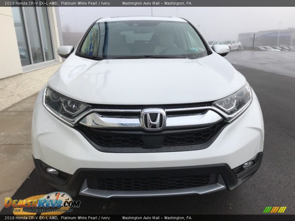 2019 Honda CR-V EX-L AWD Platinum White Pearl / Ivory Photo #4