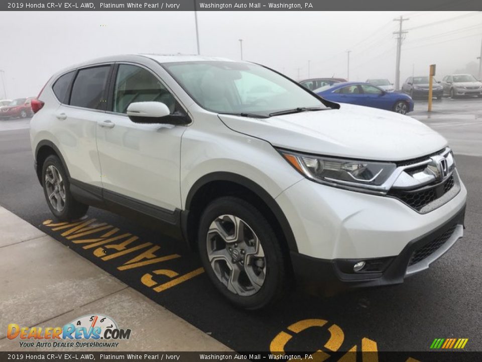 2019 Honda CR-V EX-L AWD Platinum White Pearl / Ivory Photo #5