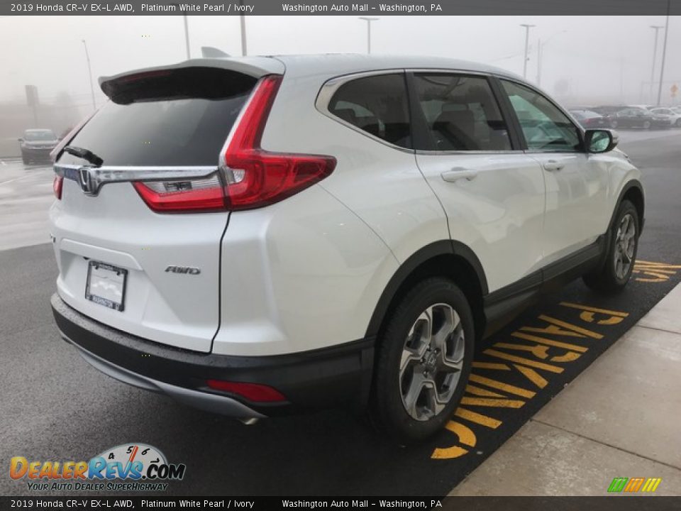 2019 Honda CR-V EX-L AWD Platinum White Pearl / Ivory Photo #6