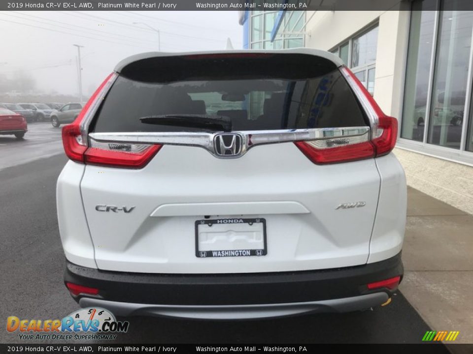 2019 Honda CR-V EX-L AWD Platinum White Pearl / Ivory Photo #7