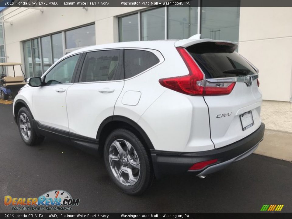 2019 Honda CR-V EX-L AWD Platinum White Pearl / Ivory Photo #9