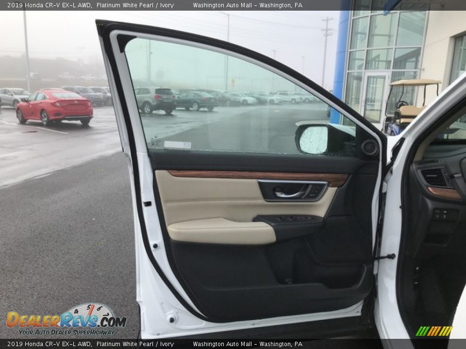 2019 Honda CR-V EX-L AWD Platinum White Pearl / Ivory Photo #13