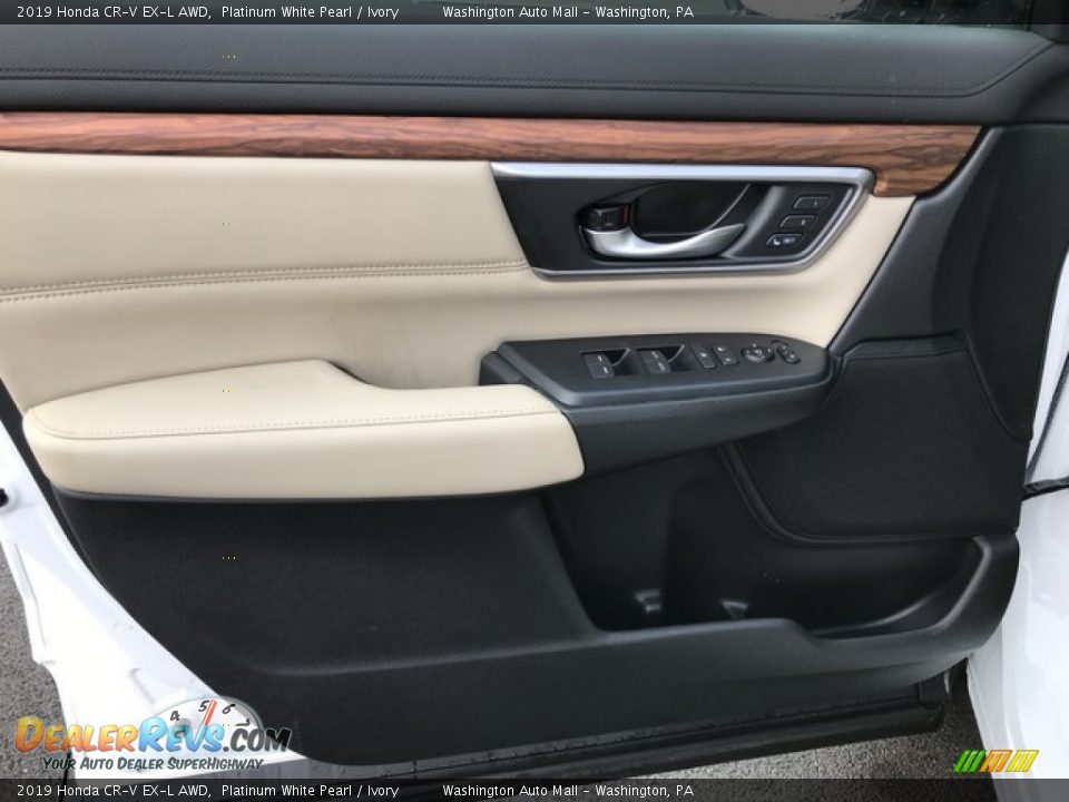2019 Honda CR-V EX-L AWD Platinum White Pearl / Ivory Photo #14