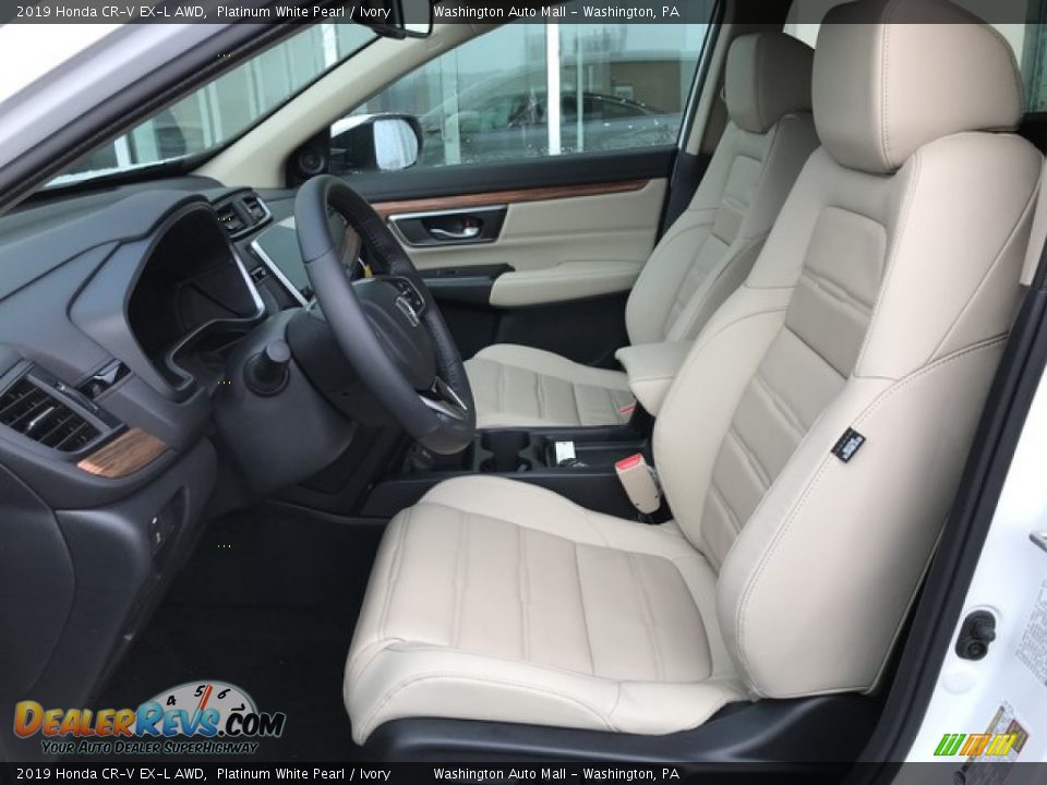 2019 Honda CR-V EX-L AWD Platinum White Pearl / Ivory Photo #17