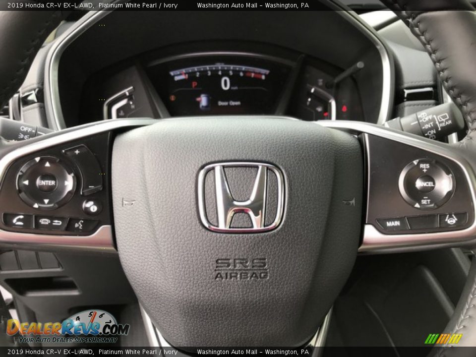 2019 Honda CR-V EX-L AWD Platinum White Pearl / Ivory Photo #20