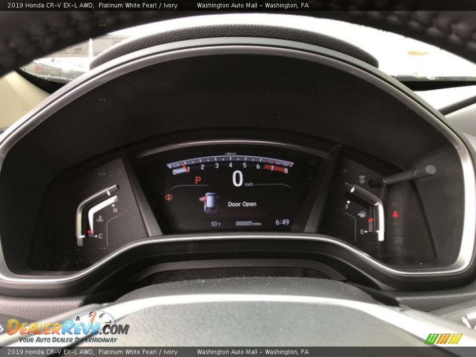 2019 Honda CR-V EX-L AWD Platinum White Pearl / Ivory Photo #21