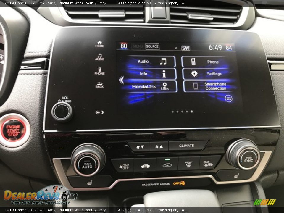 2019 Honda CR-V EX-L AWD Platinum White Pearl / Ivory Photo #24