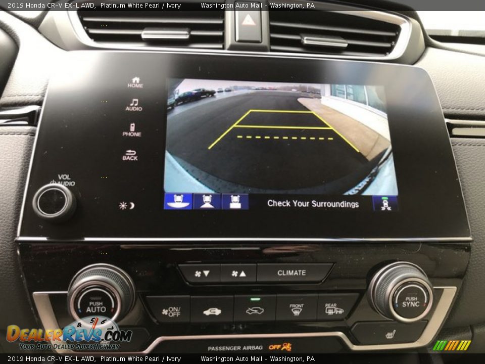 2019 Honda CR-V EX-L AWD Platinum White Pearl / Ivory Photo #25