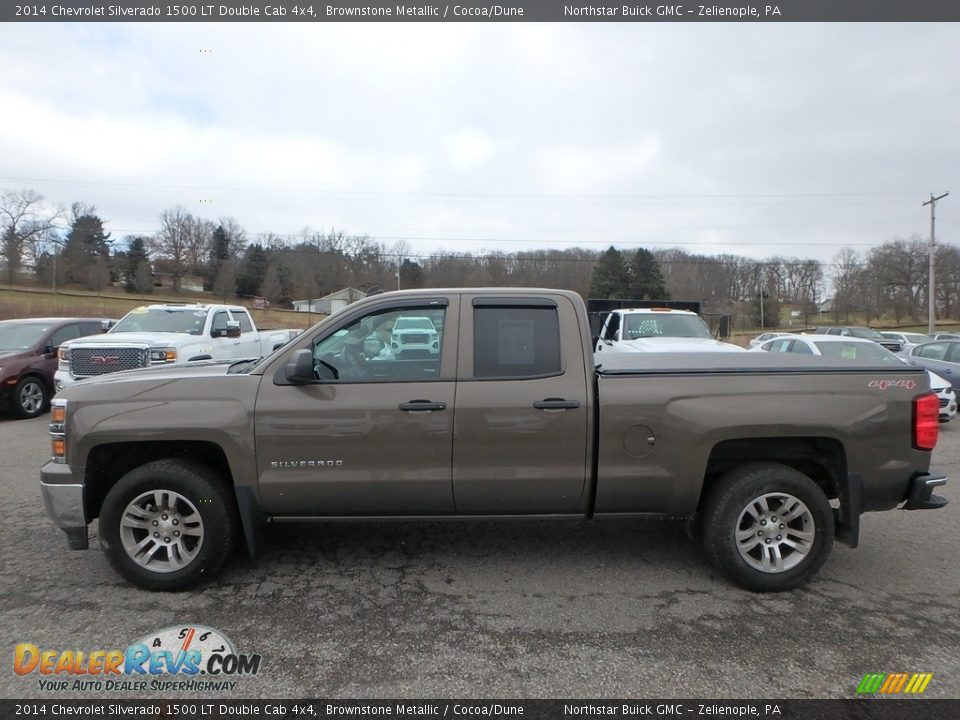 2014 Chevrolet Silverado 1500 LT Double Cab 4x4 Brownstone Metallic / Cocoa/Dune Photo #14