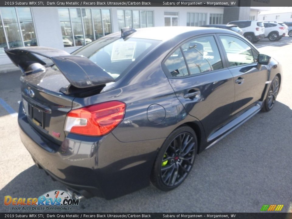 2019 Subaru WRX STI Dark Gray Metallic / Recaro Black Ultrasuede/Carbon Black Photo #4