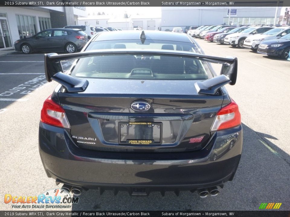 2019 Subaru WRX STI Dark Gray Metallic / Recaro Black Ultrasuede/Carbon Black Photo #5