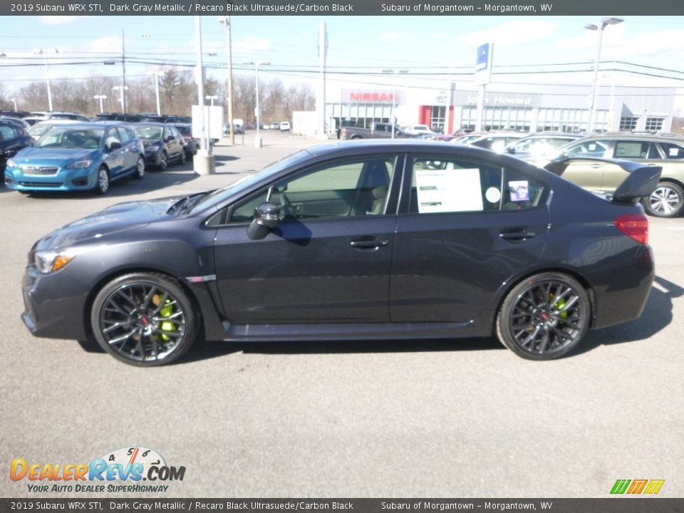 2019 Subaru WRX STI Dark Gray Metallic / Recaro Black Ultrasuede/Carbon Black Photo #7