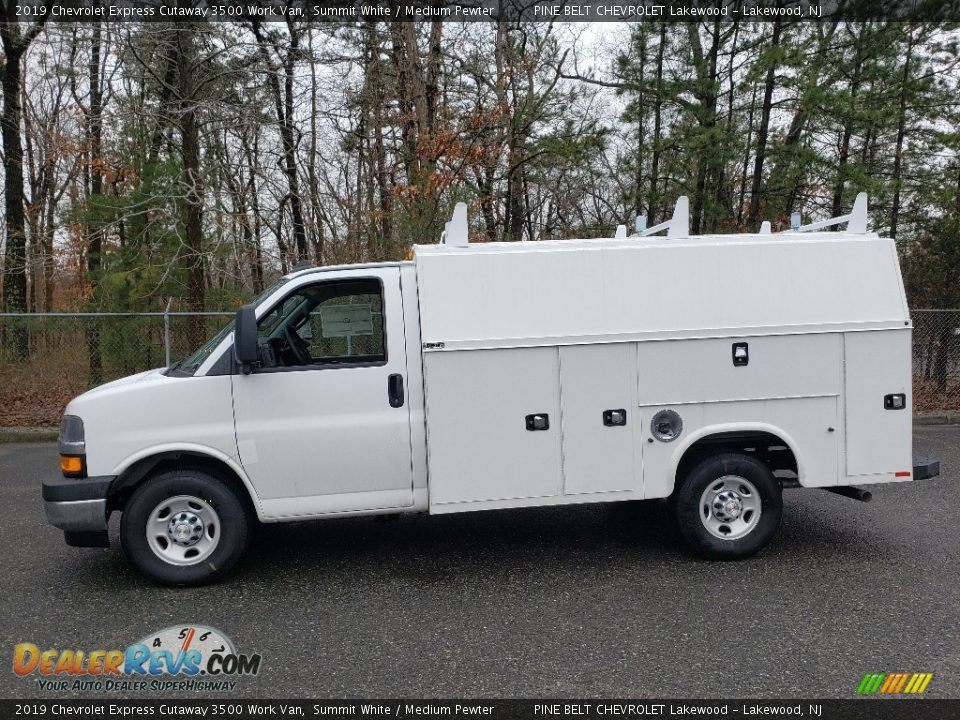 2019 Chevrolet Express Cutaway 3500 Work Van Summit White / Medium Pewter Photo #3