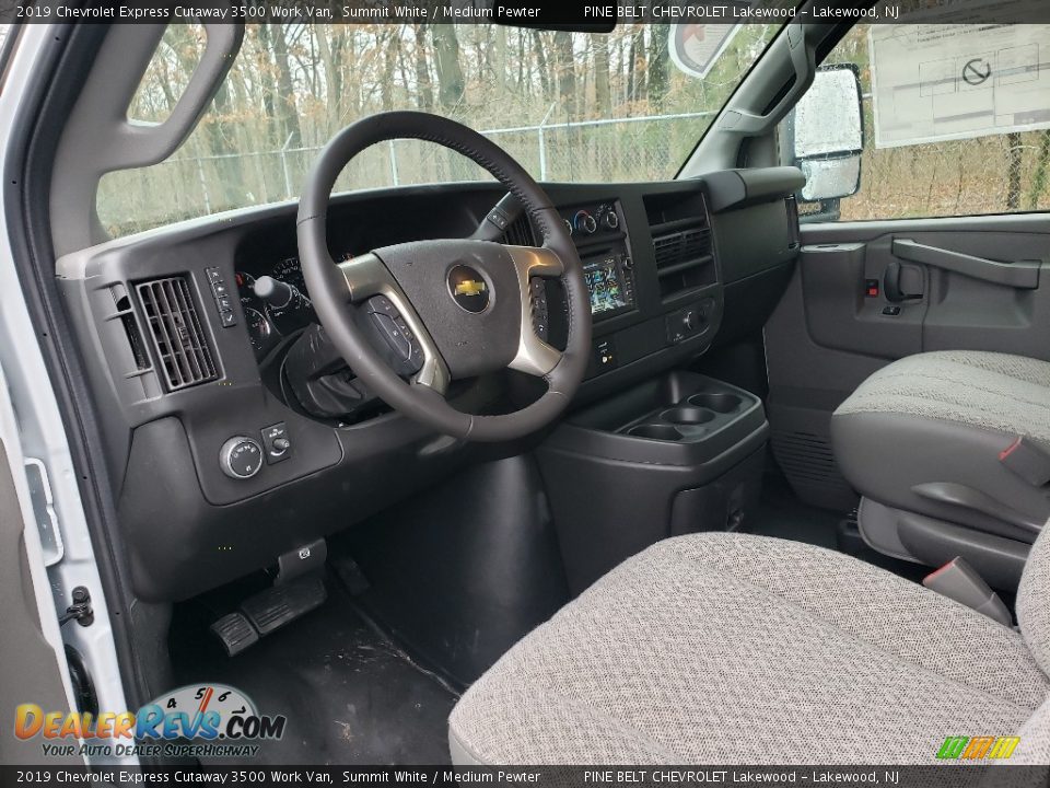 2019 Chevrolet Express Cutaway 3500 Work Van Summit White / Medium Pewter Photo #7