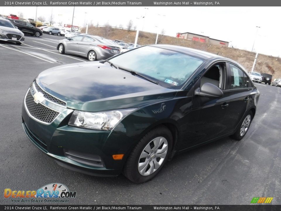 2014 Chevrolet Cruze LS Rainforest Green Metallic / Jet Black/Medium Titanium Photo #5