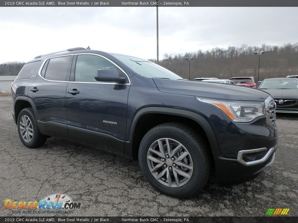 2019 GMC Acadia SLE AWD Blue Steel Metallic / Jet Black Photo #3