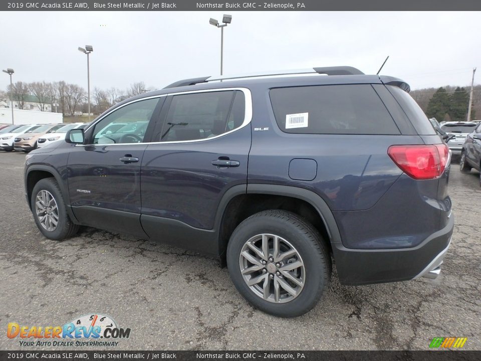2019 GMC Acadia SLE AWD Blue Steel Metallic / Jet Black Photo #8