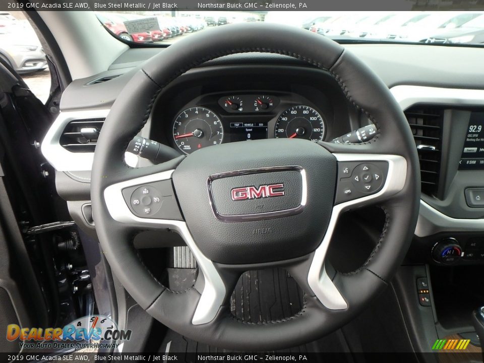 2019 GMC Acadia SLE AWD Blue Steel Metallic / Jet Black Photo #17
